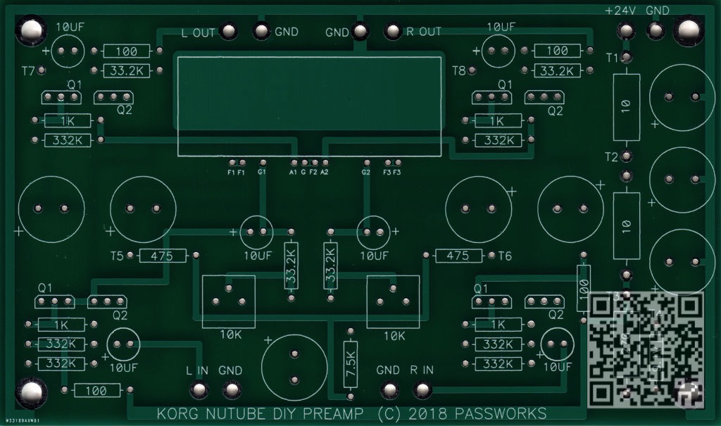 wittnet.de XMAS Korg Nutube 6P1 DIY Preamp Front wm